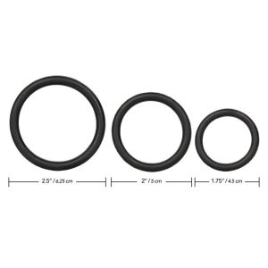 3 Piece Rubber Ring Set BondageBox UK