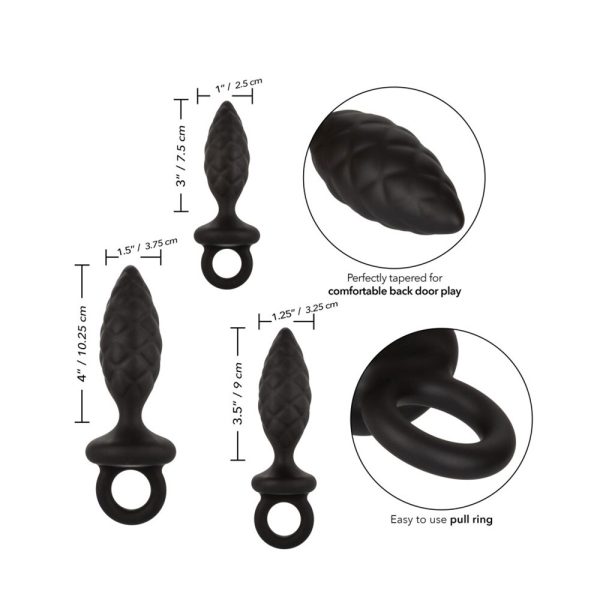3 Piece Silicone Anal Probe Kit BondageBox UK