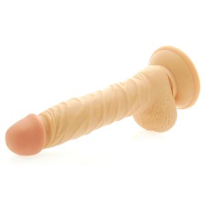 8 Inch Realistic Dong with Scrotum BondageBox UK