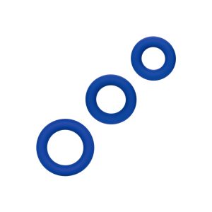 Admiral Universal Cock Ring Set Blue BondageBox UK