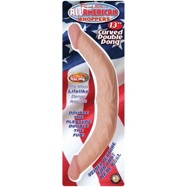 All American Whopper Curved Double Dong BondageBox UK