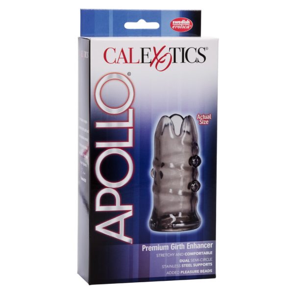 Apollo Premium Girth Enhancer Sleeve Smoke 3.5 Inch BondageBox UK
