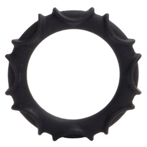 Atlas Silicone Cock Ring Black BondageBox UK