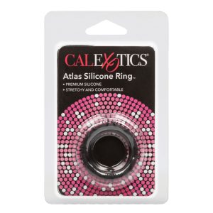 Atlas Silicone Cock Ring Black BondageBox UK