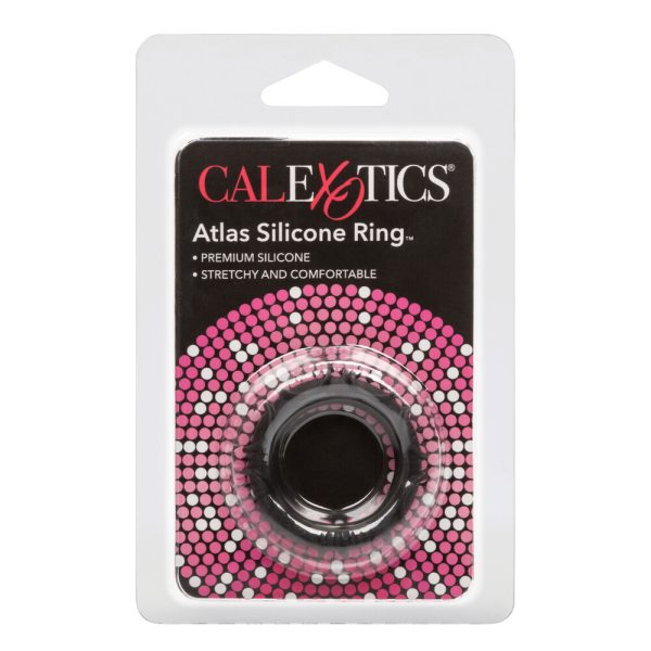 Atlas Silicone Cock Ring Black BondageBox UK