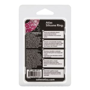 Atlas Silicone Cock Ring Black BondageBox UK