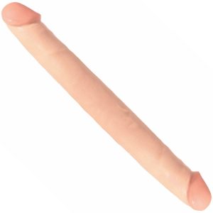 Basix 12 Inch Double Dong Flesh BondageBox UK