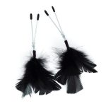 Black Feather Nipple Clamps BondageBox UK