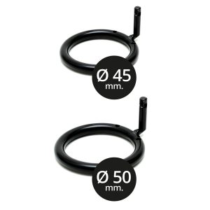 Black Metal Male Chastity Device With Padlock BondageBox UK