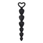 Black Silicone Anal Beads BondageBox UK