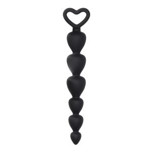 Black Silicone Anal Beads BondageBox UK