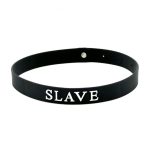 Black Silicone Slave Collar BondageBox UK