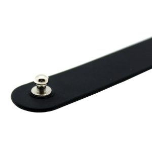 Black Silicone Slut Collar BondageBox UK