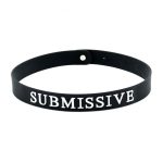 Black Silicone Submissive Collar BondageBox UK