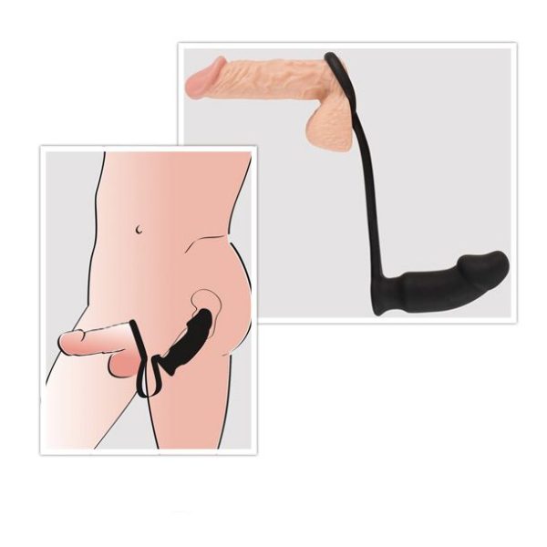 Black Velvets Vibrating Anal Plug And Cock Ring BondageBox UK