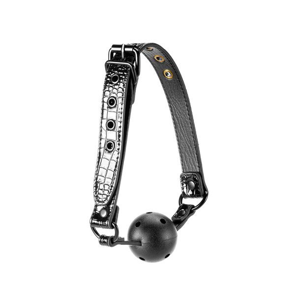 Blaze Luxury Fetish Ball Gag Black BondageBox UK
