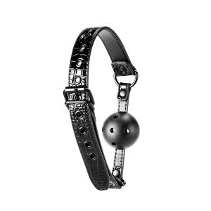 Blaze Luxury Fetish Ball Gag Black BondageBox UK