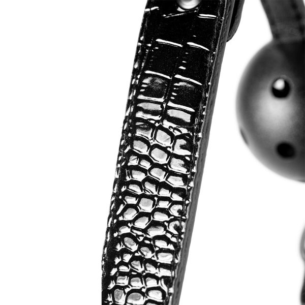 Blaze Luxury Fetish Ball Gag Black BondageBox UK