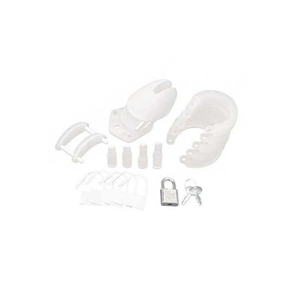 Blue Line Silicone Chastity Cage BondageBox UK