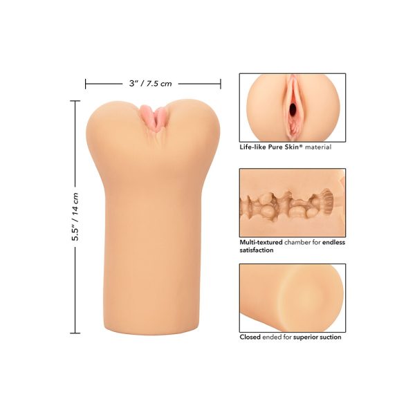Boundless Vulva Masturbator Flesh Pink BondageBox UK