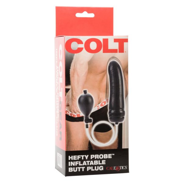 COLT Hefty Probe Inflatable Dildo Black BondageBox UK