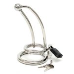 Chastity Penis Lock Curved With Urethral Tube BondageBox UK