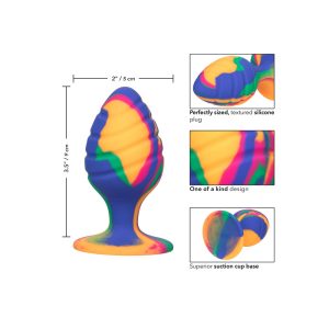 Cheeky Large Swirl Tie Dye Butt Plug BondageBox UK