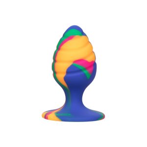 Cheeky Medium Swirl Tie Dye Butt Plug BondageBox UK