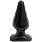 Classic Smooth Butt Plug Large Black BondageBox UK