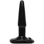 Classic Smooth Butt Plug Small Black BondageBox UK