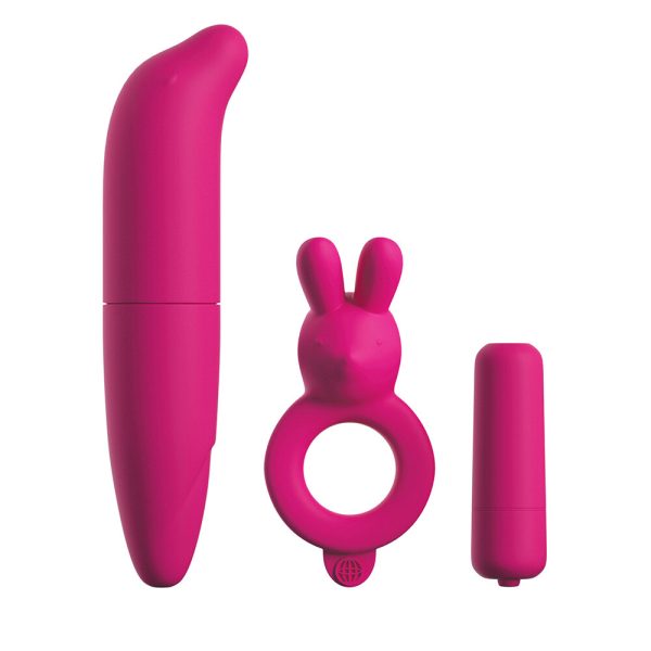 Classix Couples Vibrating Starter Kit Pink BondageBox UK