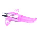 Clear Pink Vibrating Tongue Finger Vibrator BondageBox UK
