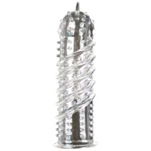 Clear Textured Orgasma Penis Sleeve BondageBox UK