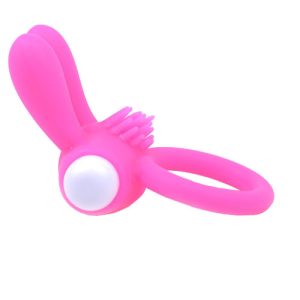 Cock Ring With Rabbit Ears Pink BondageBox UK