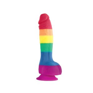 Colours Pride Edition 6 Inch Realistic Silicone Dildo With Balls BondageBox UK