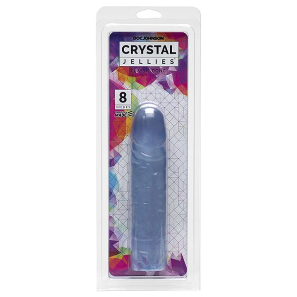 Crystal Jellies 8 Inch Dong Clear BondageBox UK