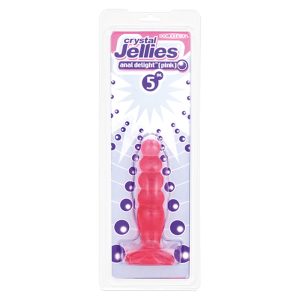 Crystal Jellies Anal Delight Butt Plug Pink BondageBox UK