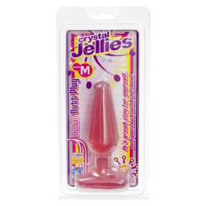 Crystal Jellies Medium Butt Plug Pink BondageBox UK