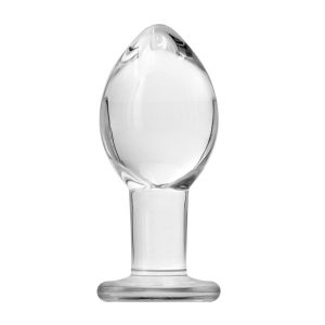 Crystal Premium Glass Large Butt Plug BondageBox UK