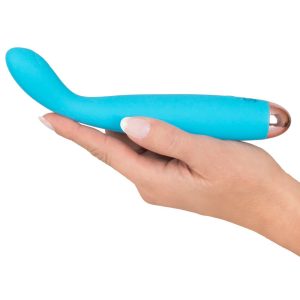 Cuties Silk Touch Rechargeable Mini Vibrator Blue BondageBox UK