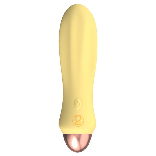Cuties Silk Touch Rechargeable Mini Vibrator Yellow BondageBox UK