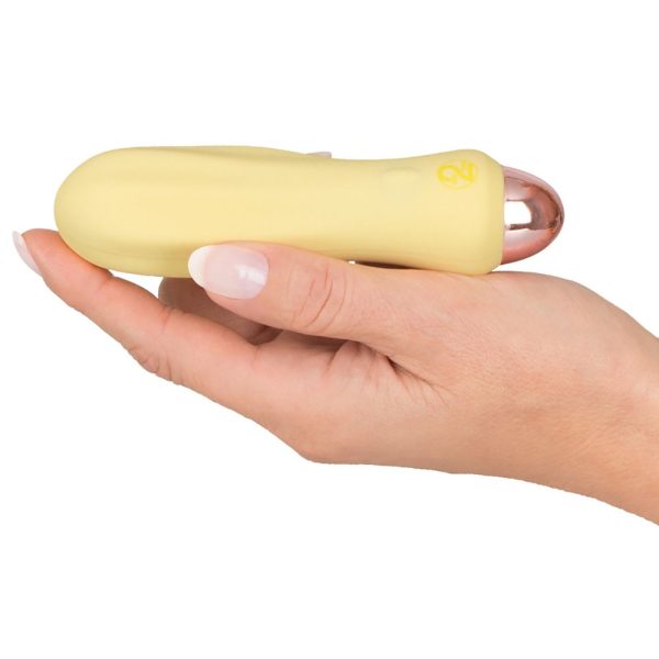 Cuties Silk Touch Rechargeable Mini Vibrator Yellow BondageBox UK