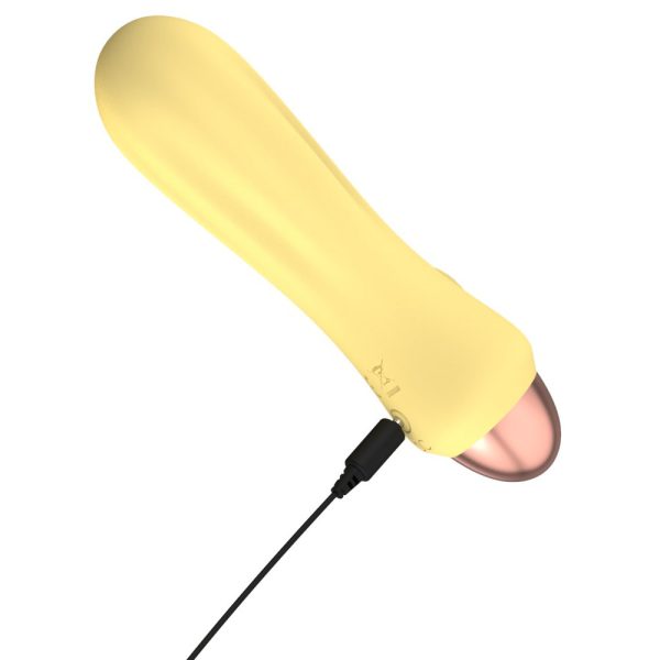 Cuties Silk Touch Rechargeable Mini Vibrator Yellow BondageBox UK