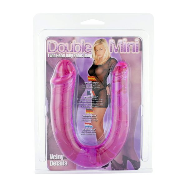 Double Mini Twin Head Jelly Penis Dildo BondageBox UK