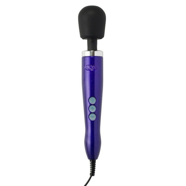 Doxy Die Cast Wand Massager PURPLE UK Plug BondageBox