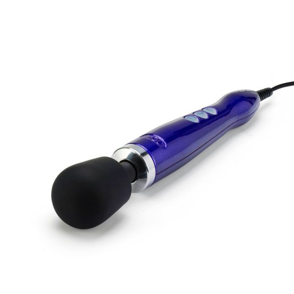 Doxy Die Cast Wand Massager PURPLE UK Plug BondageBox