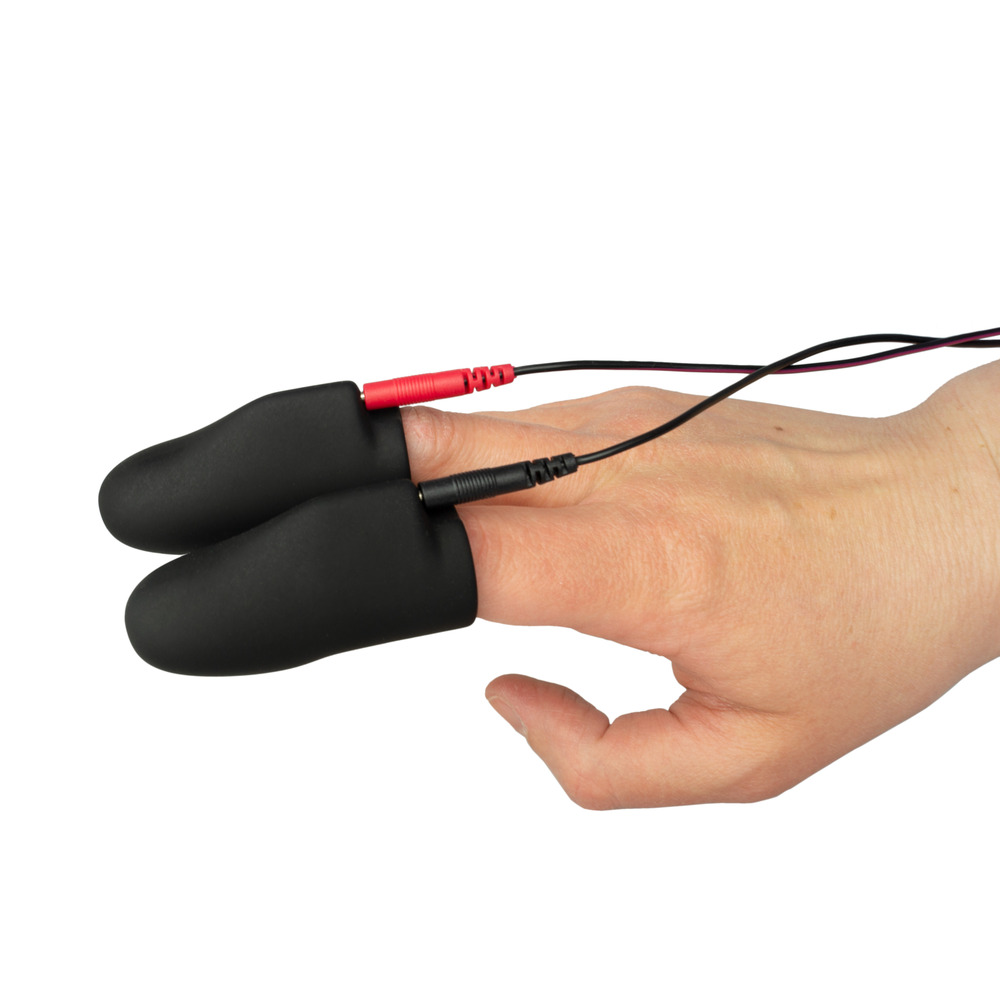 ElectraStim Noir Explorer Electro Finger Sleeves BondageBox UK
