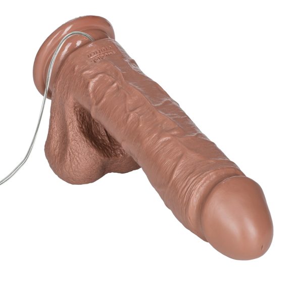 Emperor 7 Inch Life Like Vibrator Flesh Brown BondageBox UK