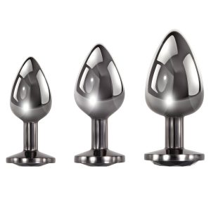 Evolved Black Gem Anal Plug Set BondageBox UK