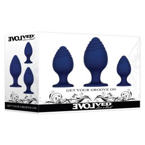 Evolved Get Your Grove On Butt Plug Set BondageBox UK